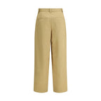 Khaite Beige Cotton Casual Pants Khaite
