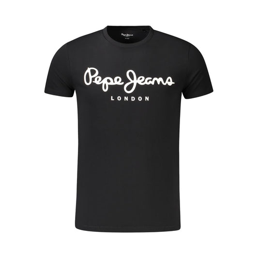 Pepe Jeans Black Cotton Men's T-Shirt Pepe Jeans