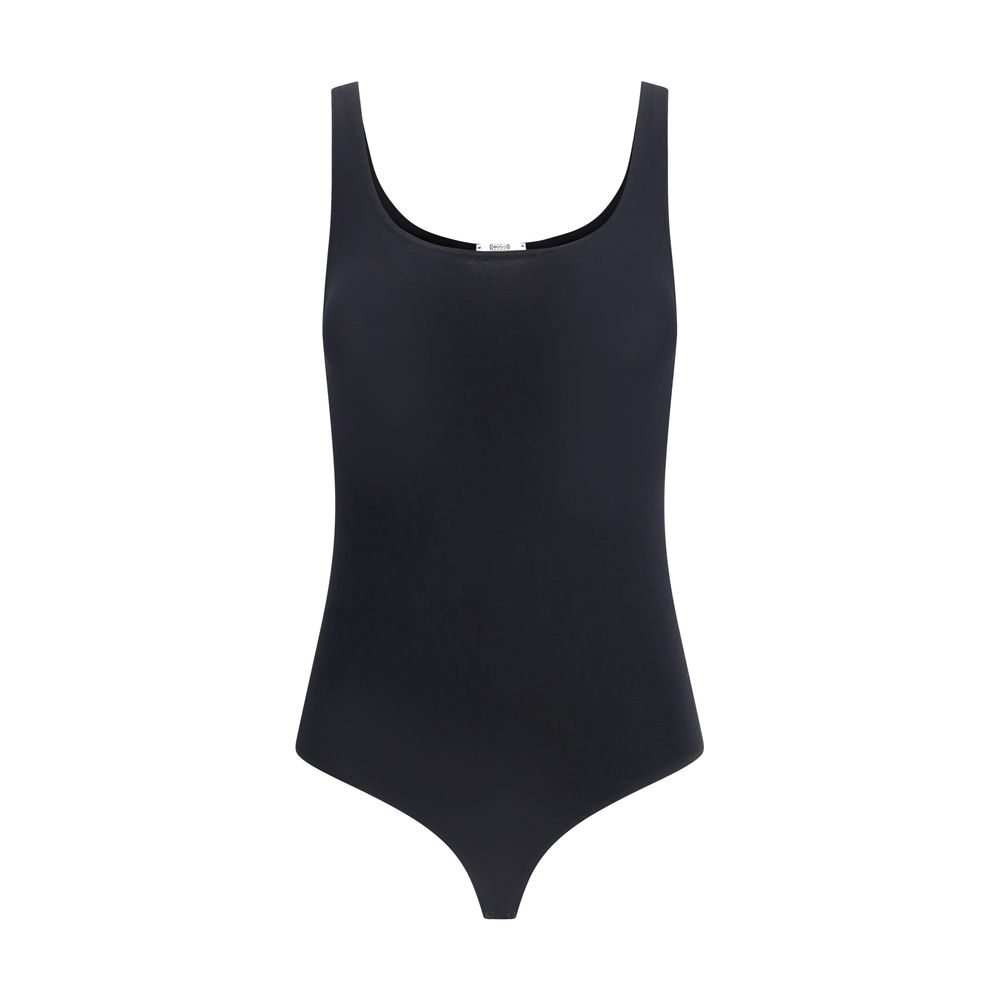 Wolford Black Cotton Bodysuit Wolford