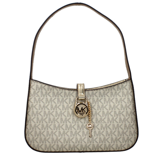 Michael Kors Gold Fabric Handbag Michael Kors