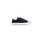 Converse Black Fabric Platform Sneakers - Eljoys Fashion 