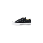 Converse Black Fabric Platform Sneakers - Eljoys Fashion 