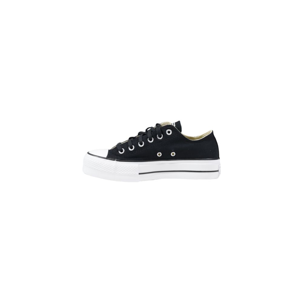 Converse Black Fabric Platform Sneakers Converse