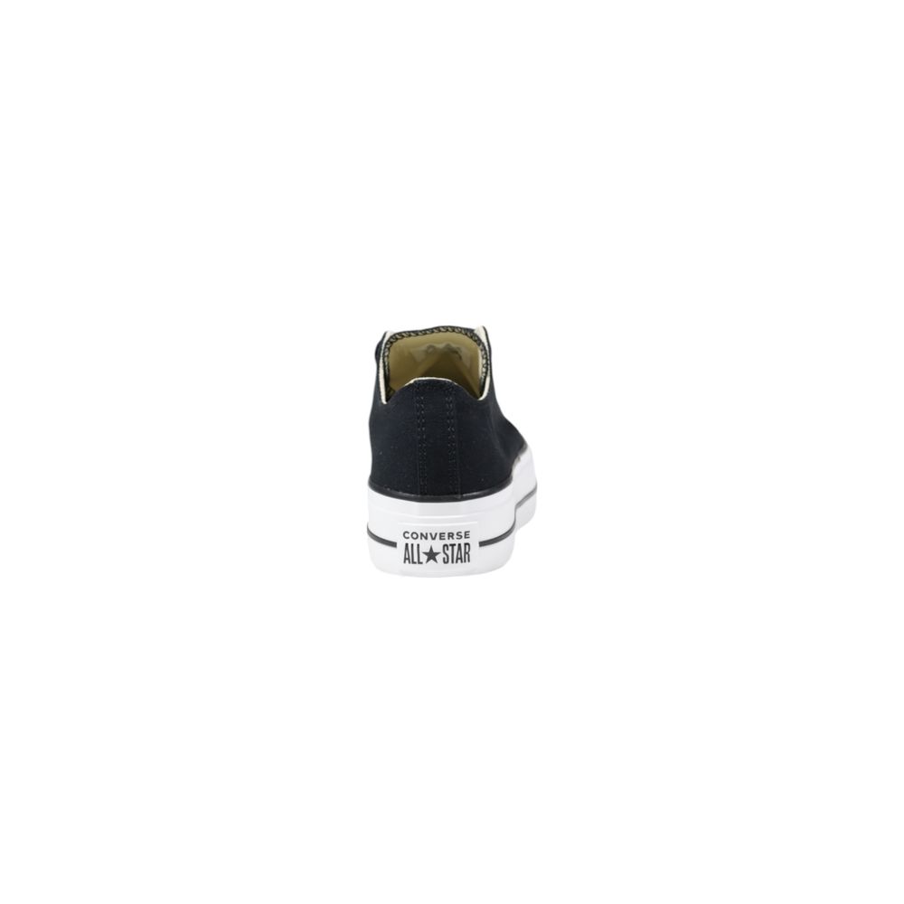 Converse Black Fabric Platform Sneakers Converse