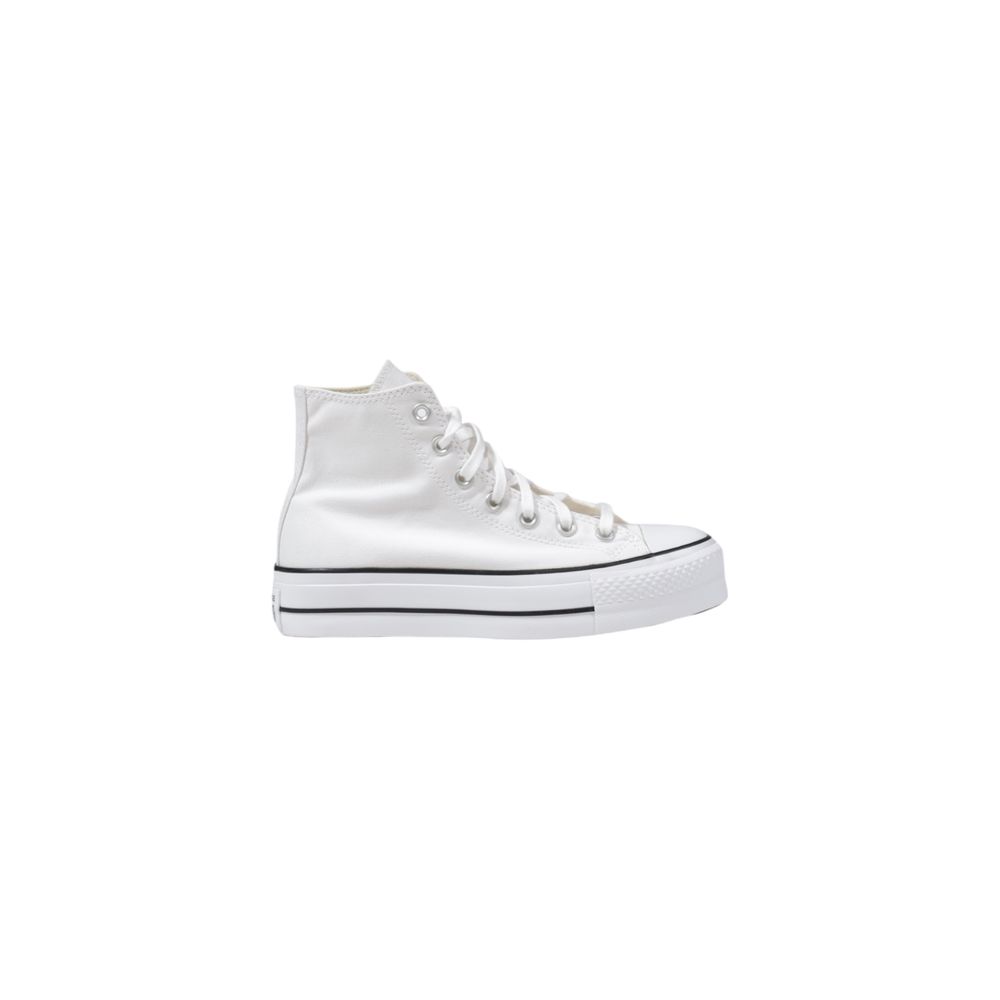 Converse White Polyester Platform Sneakers Converse