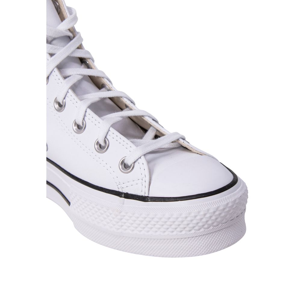 Converse White Polyethylene Platform Sneakers Converse