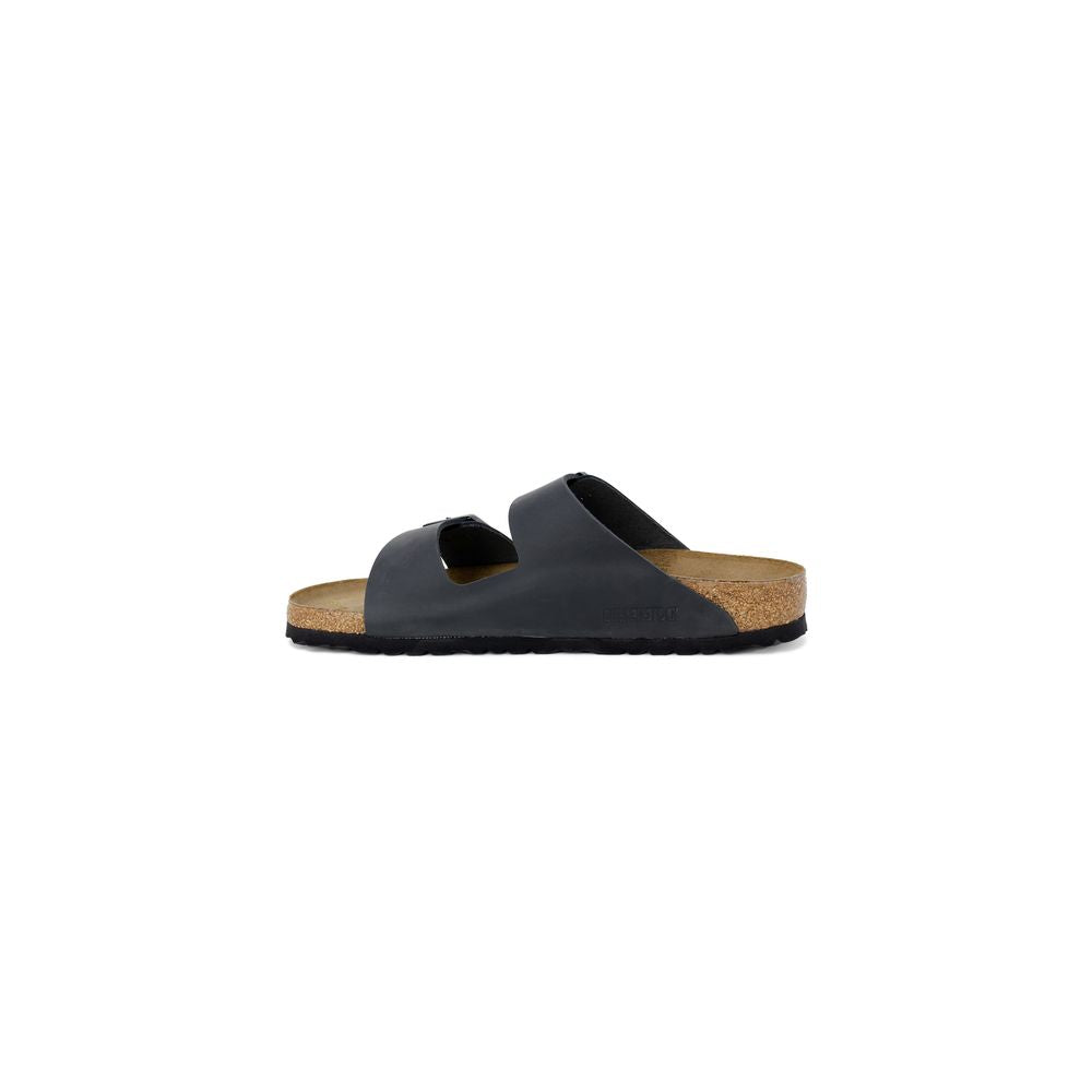 Birkenstock Black Synthetic Flat Sandals Birkenstock