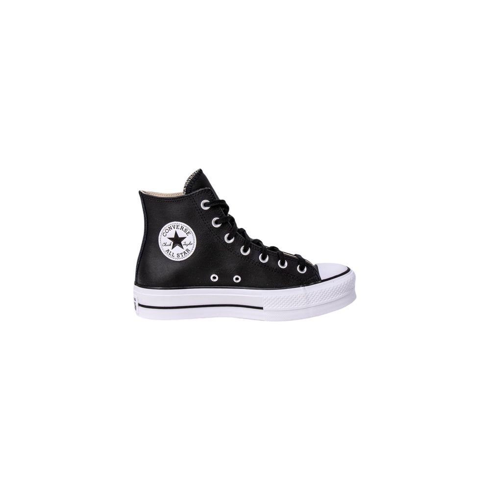 Converse Black Polyethylene Platform Sneakers Converse