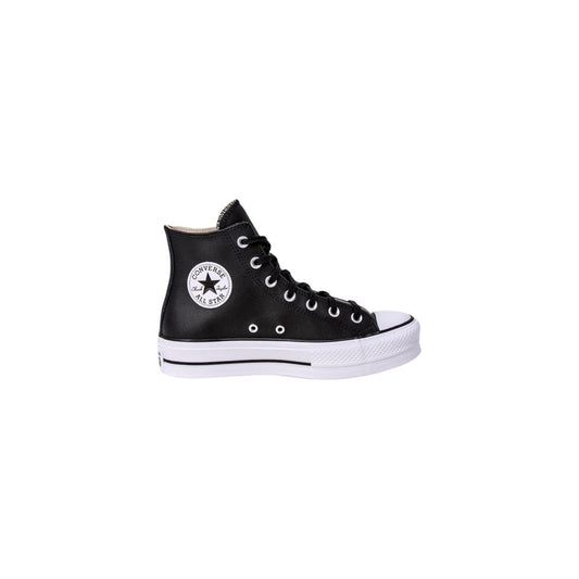 Converse Black Polyethylene Platform Sneakers Converse