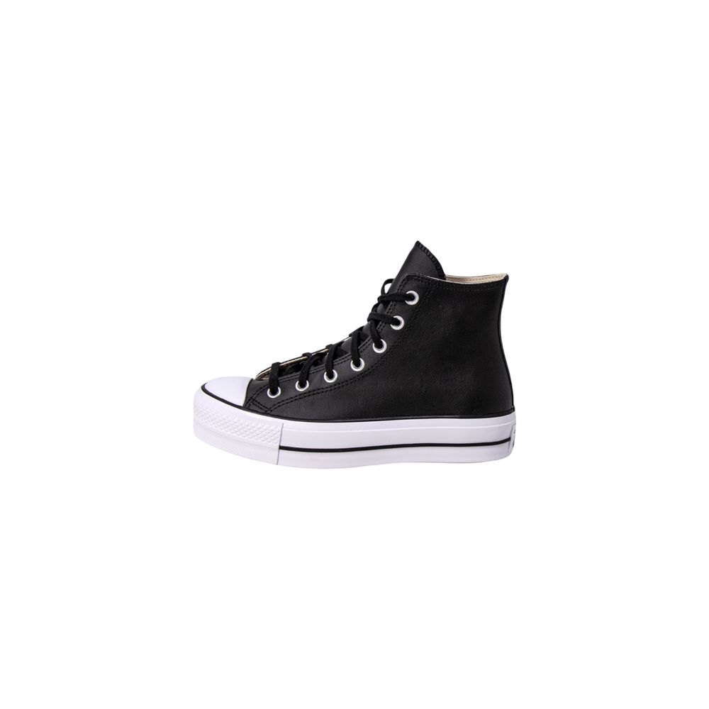 Converse Black Polyethylene Platform Sneakers Converse