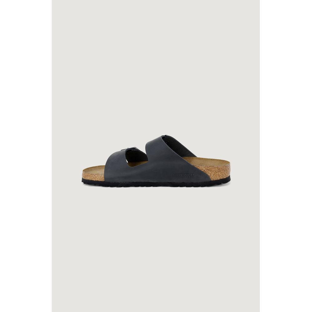 Birkenstock Black Synthetic Flat Sandals Birkenstock