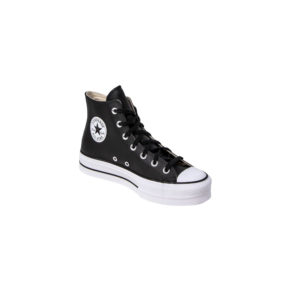 Converse Black Polyethylene Platform Sneakers Converse