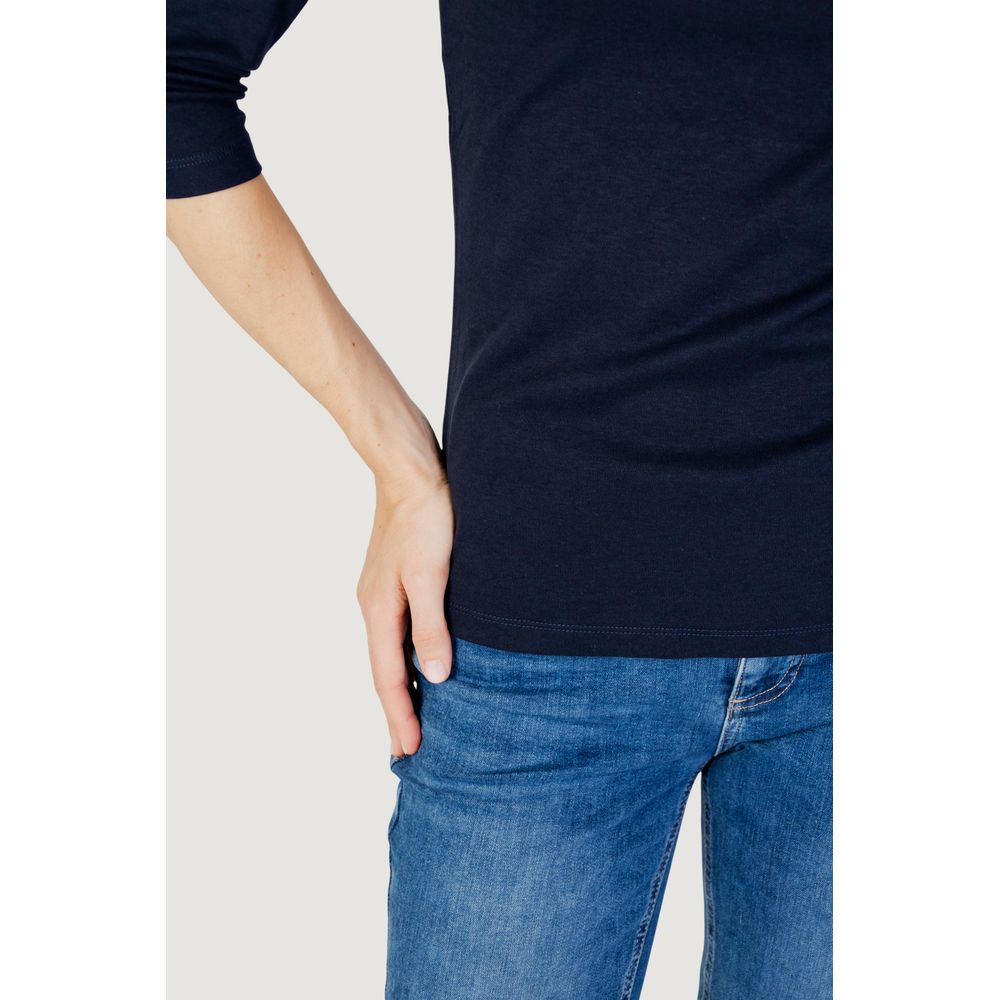 Street One Blue Cotton Long Sleeve T-Shirt Street One