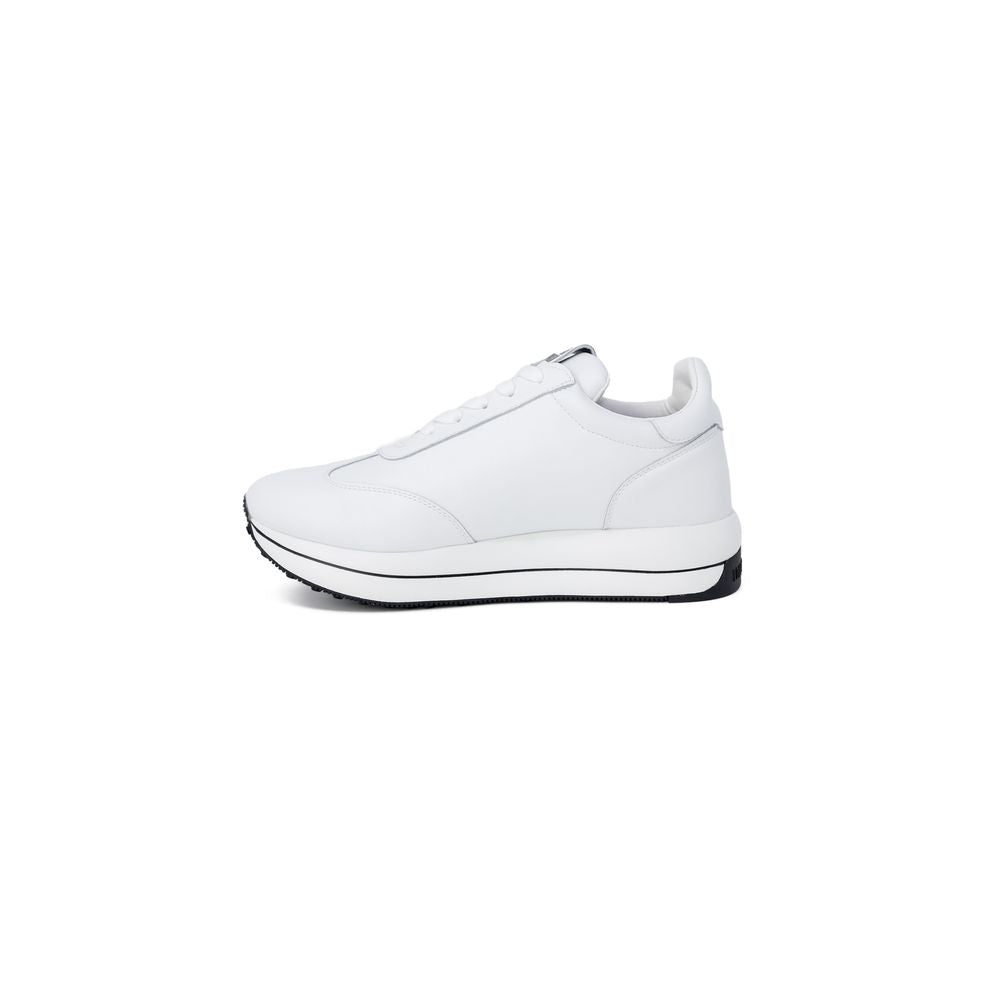 Love Moschino White Leather Low Top Sneakers Love Moschino