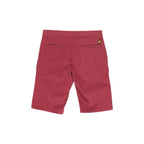 Lyle & Scott Bordeaux cotton Bermuda shorts laid flat, showing their classic design and clean stitching.
