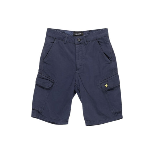 Lyle & Scott Blue Cotton Bermuda Shorts Lyle & Scott