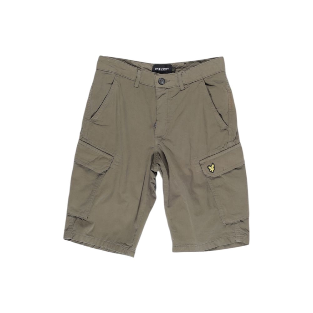 Lyle & Scott Green Cotton Bermuda Shorts - Eljoys Fashion 
