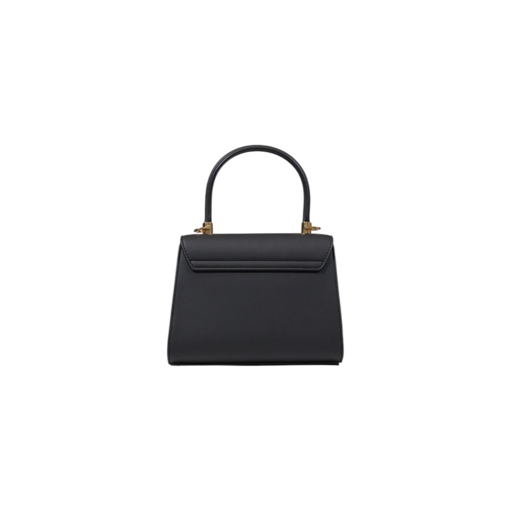 Love Moschino bicolor polyethylene handbag with top handles and silver-tone hardware, stylish and durable for everyday use.