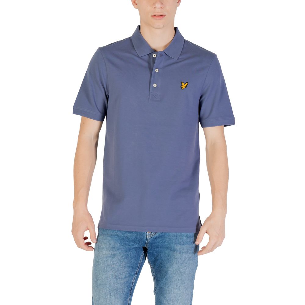 Lyle & Scott Blue Cotton Polo Shirt Lyle & Scott