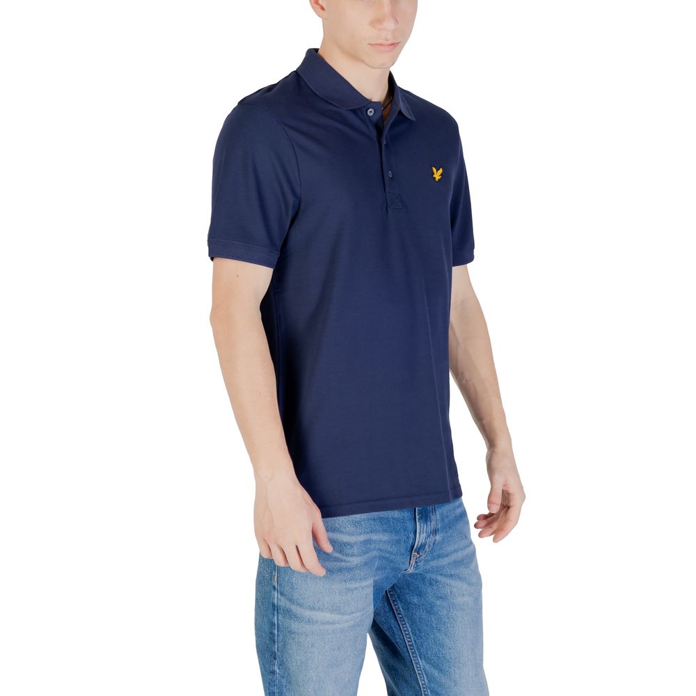 Lyle & Scott Blue Cotton Polo Shirt Lyle & Scott