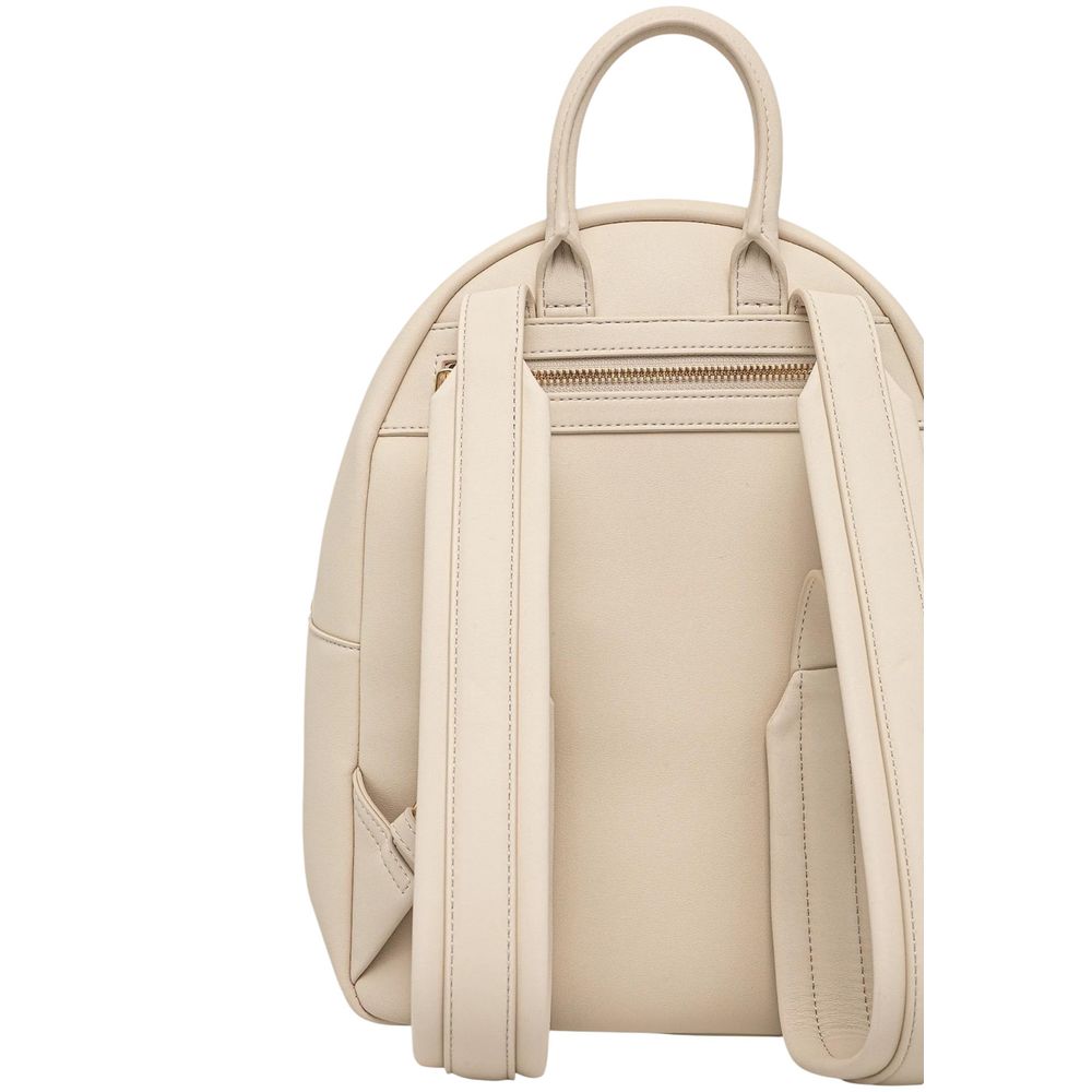 Love Moschino Beige Polyethylene Backpack Love Moschino