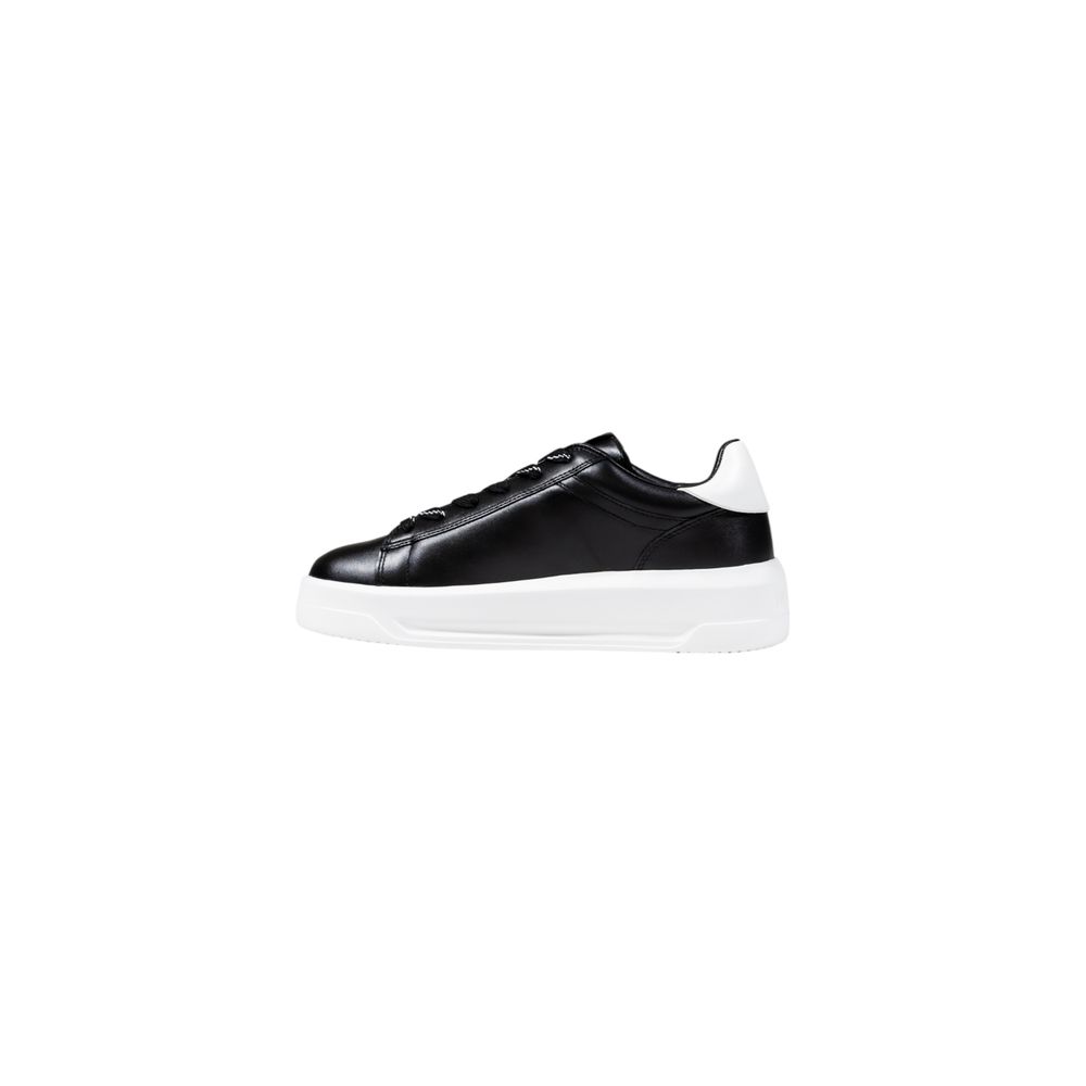 Love Moschino Black And White Synthetic Chunky Sneakers Love Moschino