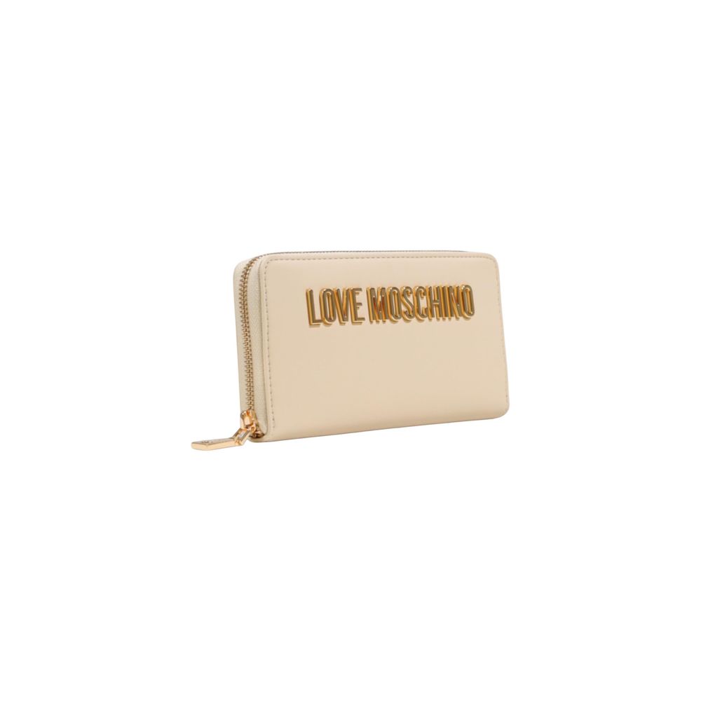 Love Moschino Beige Polyethylene Wallet Love Moschino
