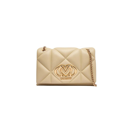 Love Moschino Beige Artificial Leather Handbag Love Moschino