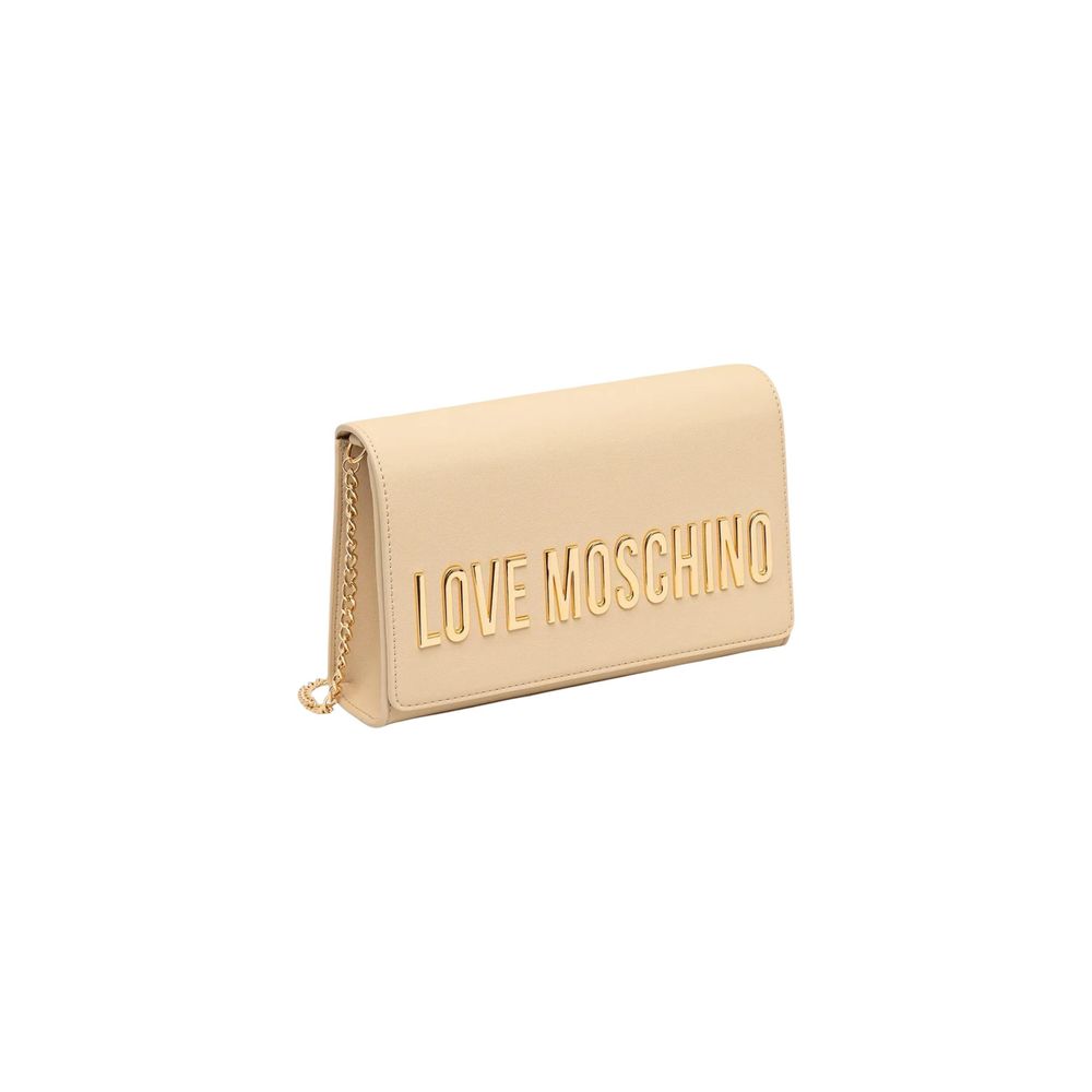 Love Moschino Beige Polyethylene Handbag Love Moschino