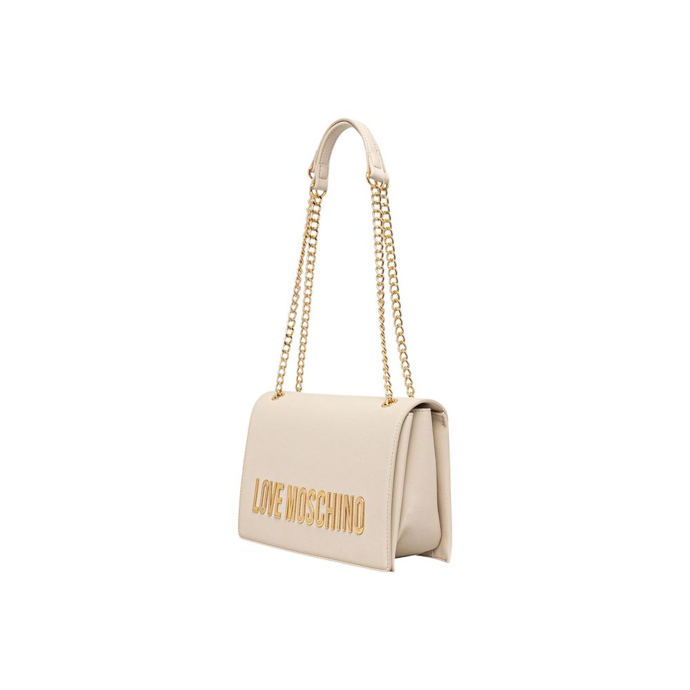 Love Moschino Beige Polyethylene Handbag Love Moschino