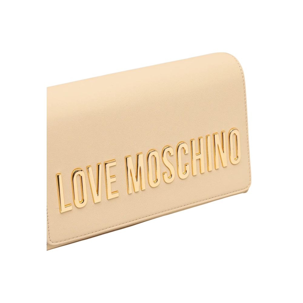 Love Moschino Beige Polyethylene Handbag Love Moschino