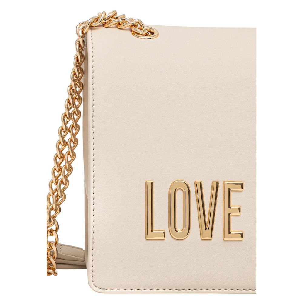 Love Moschino Beige Polyethylene Handbag Love Moschino