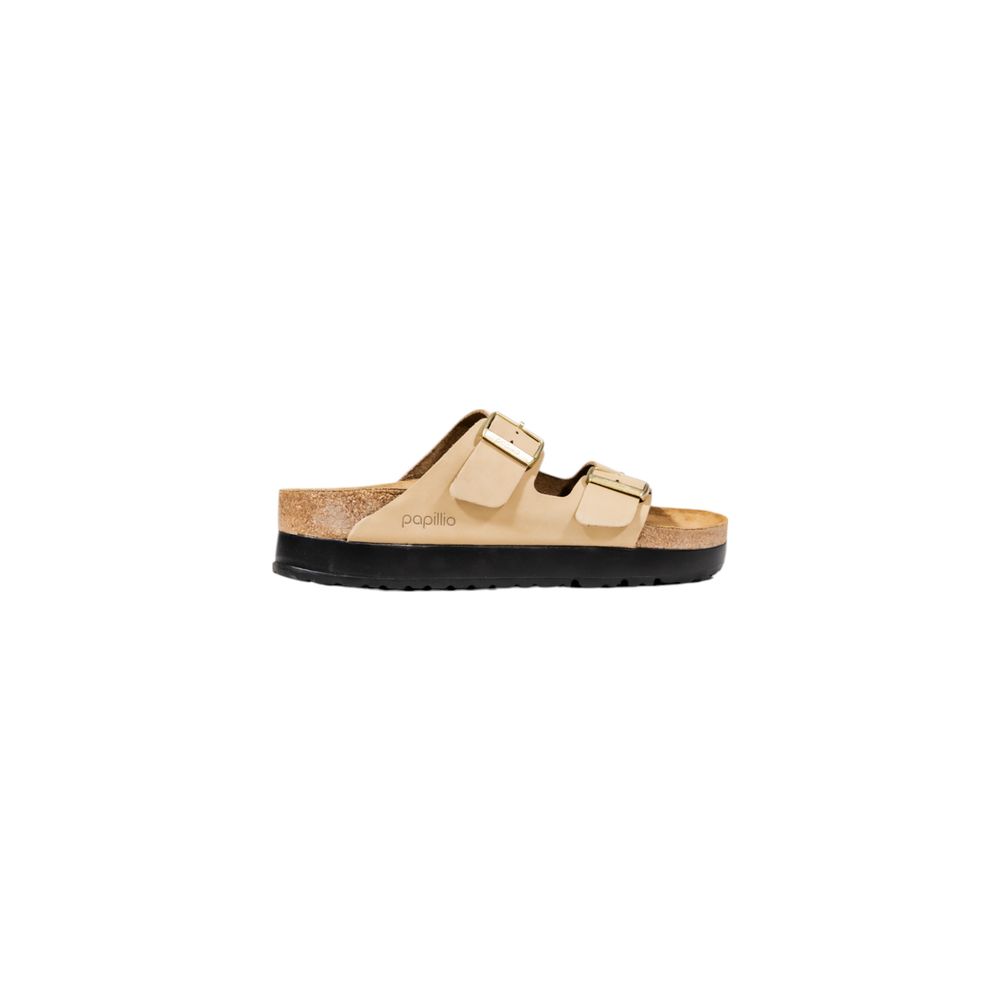Birkenstock Beige Synthetic Platform Sandals Birkenstock