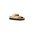 Birkenstock Beige Synthetic Platform Sandals - Eljoys Fashion 