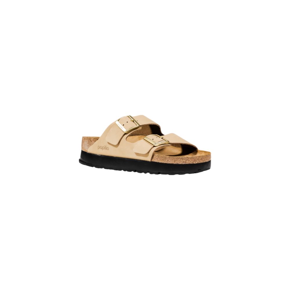 Birkenstock Beige Synthetic Platform Sandals Birkenstock