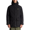Lyle & Scott Black Polyester Parka Lyle & Scott