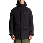 Lyle & Scott Black Polyester Parka Lyle & Scott
