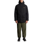 Lyle & Scott Black Polyester Parka Lyle & Scott