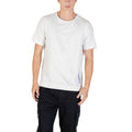 Gray Calvin Klein Sport cotton sportswear, close-up of fabric and design detail showing comfortable athletic clothing.