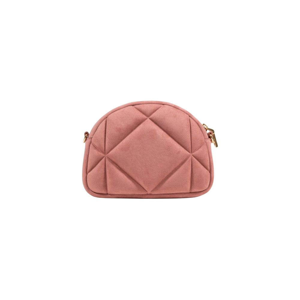 Love Moschino Pink Suede Leather Handbag Love Moschino