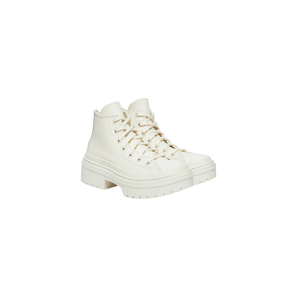 Converse White Recycled Leather High Heel Pumps Converse