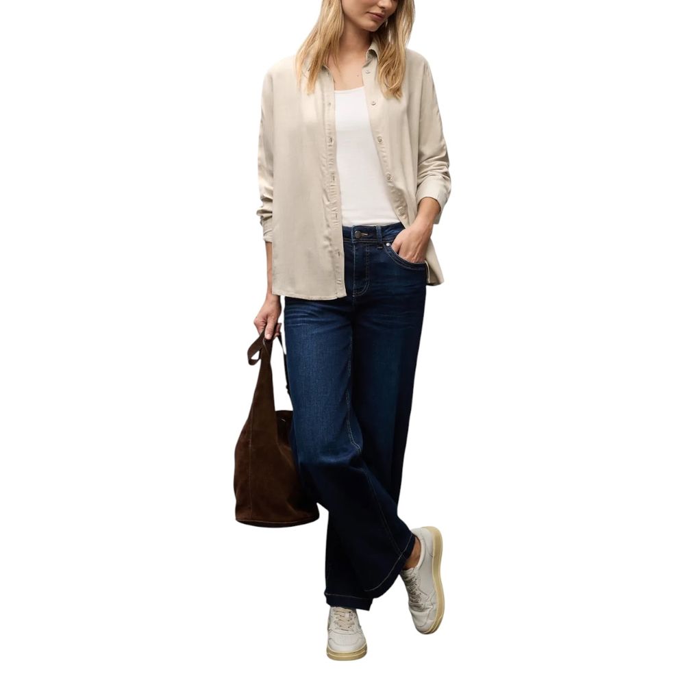 Street One Beige Viscose Blouse Street One