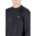 Black nylon sweatshirt by Lyle & Scott, featuring a classic fit with a crew neckline and subtle branding detail.