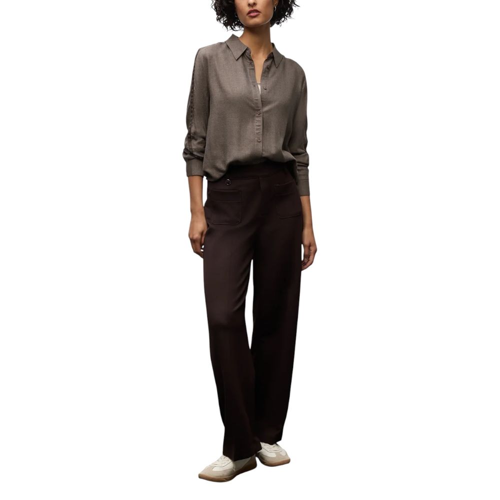 Street One Brown Viscose Blouse Street One