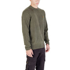 Lyle & Scott Bicolor Nylon Sweatshirt in navy and white, featuring a sporty design with the brand logo on the chest.