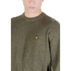 Lyle & Scott bicolor nylon sweatshirt featuring a color-block design and ribbed cuffs, stylish casual wear for men.