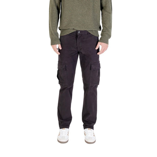 Lyle & Scott Black Cotton Cargo Pants Lyle & Scott