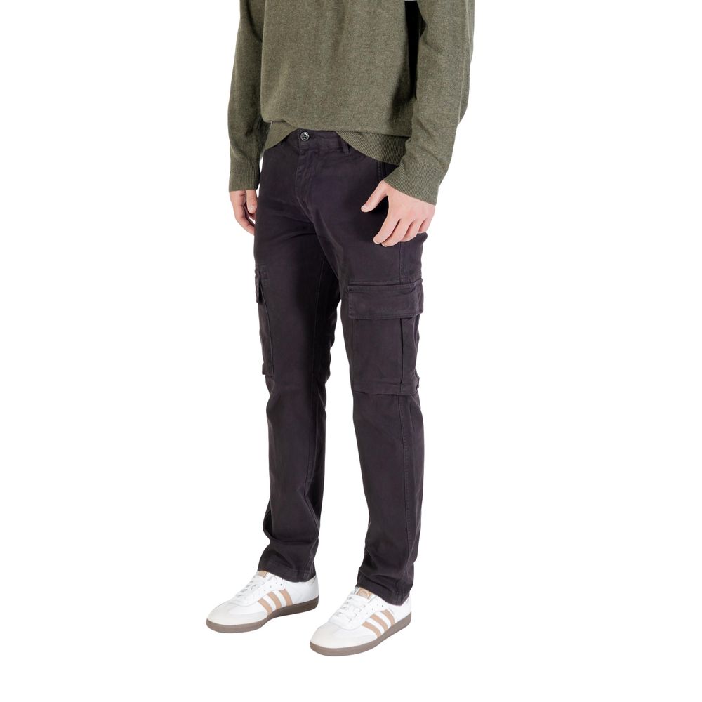 Lyle & Scott Black Cotton Cargo Pants Lyle & Scott