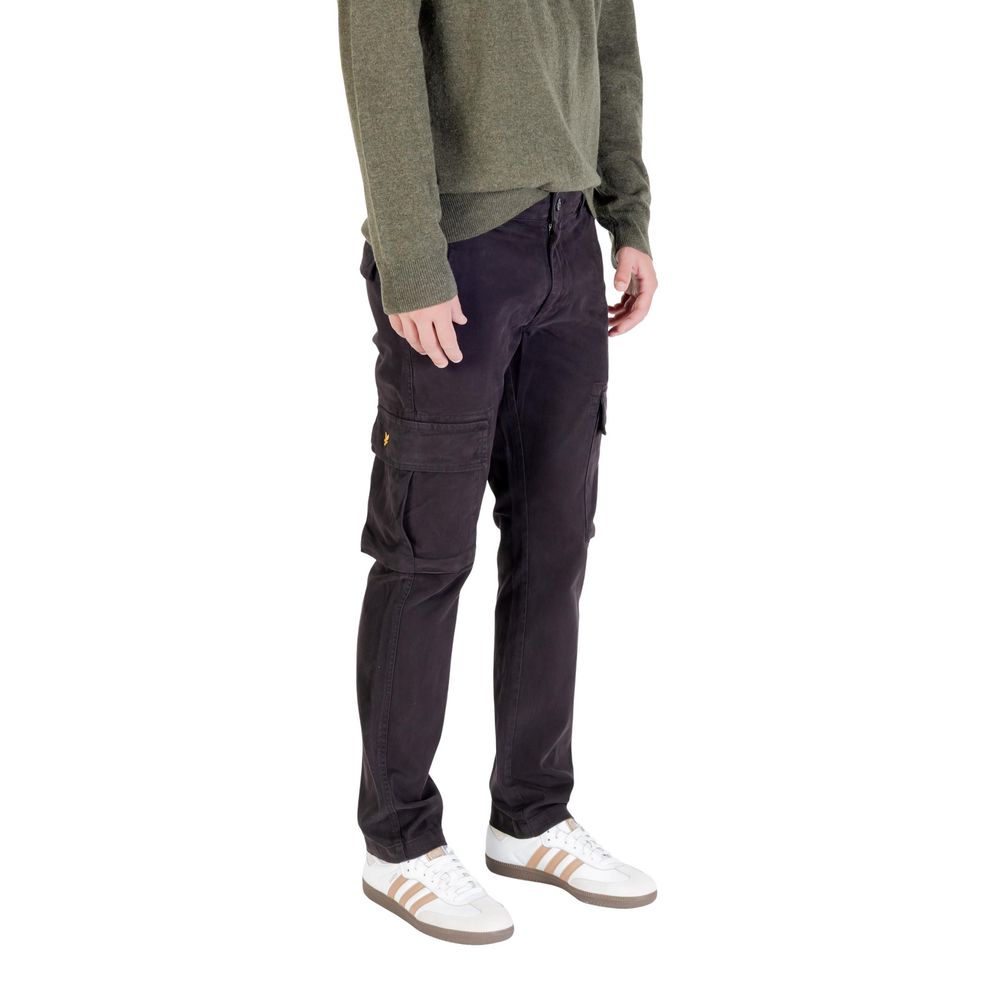 Lyle & Scott Black Cotton Cargo Pants Lyle & Scott