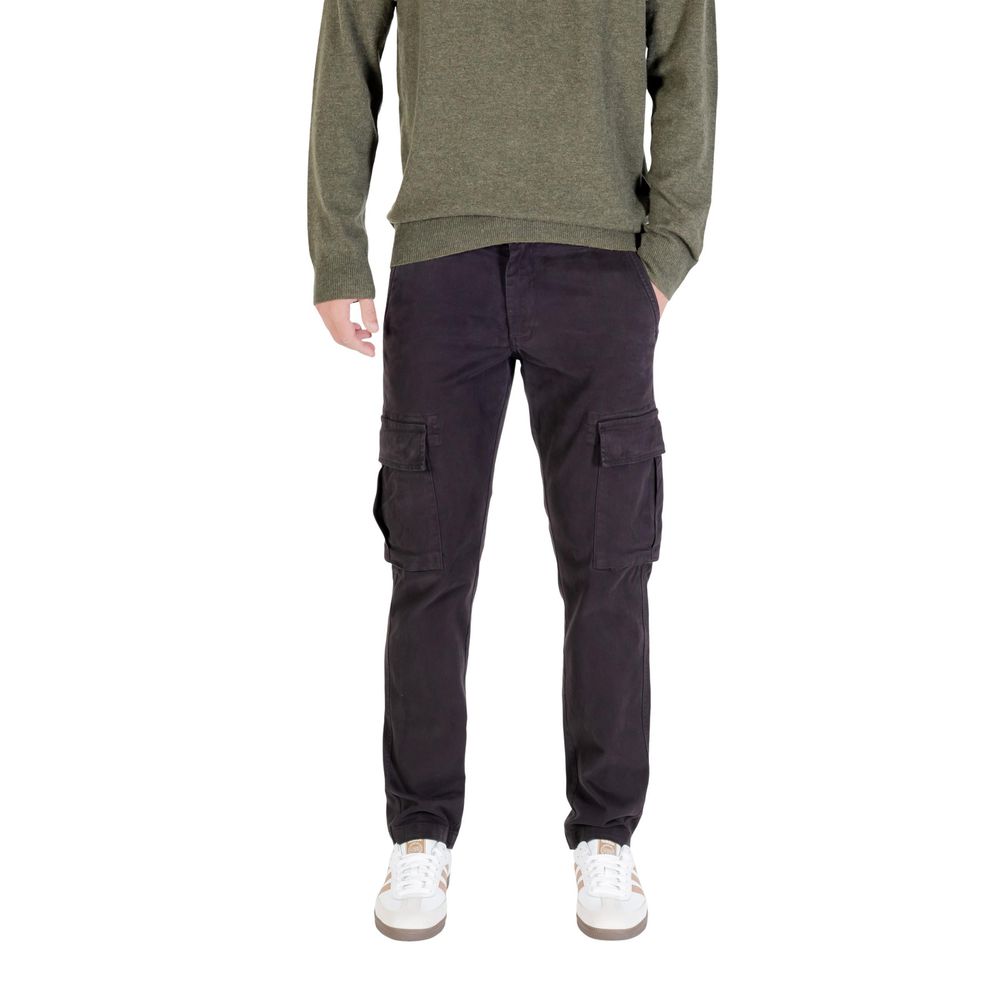 Lyle & Scott Black Cotton Cargo Pants Lyle & Scott